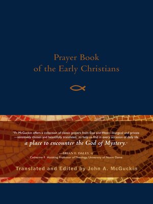 cover image of Prayer Book of the Early Christians